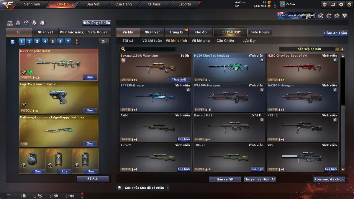 shop acc cf uy tin gia re